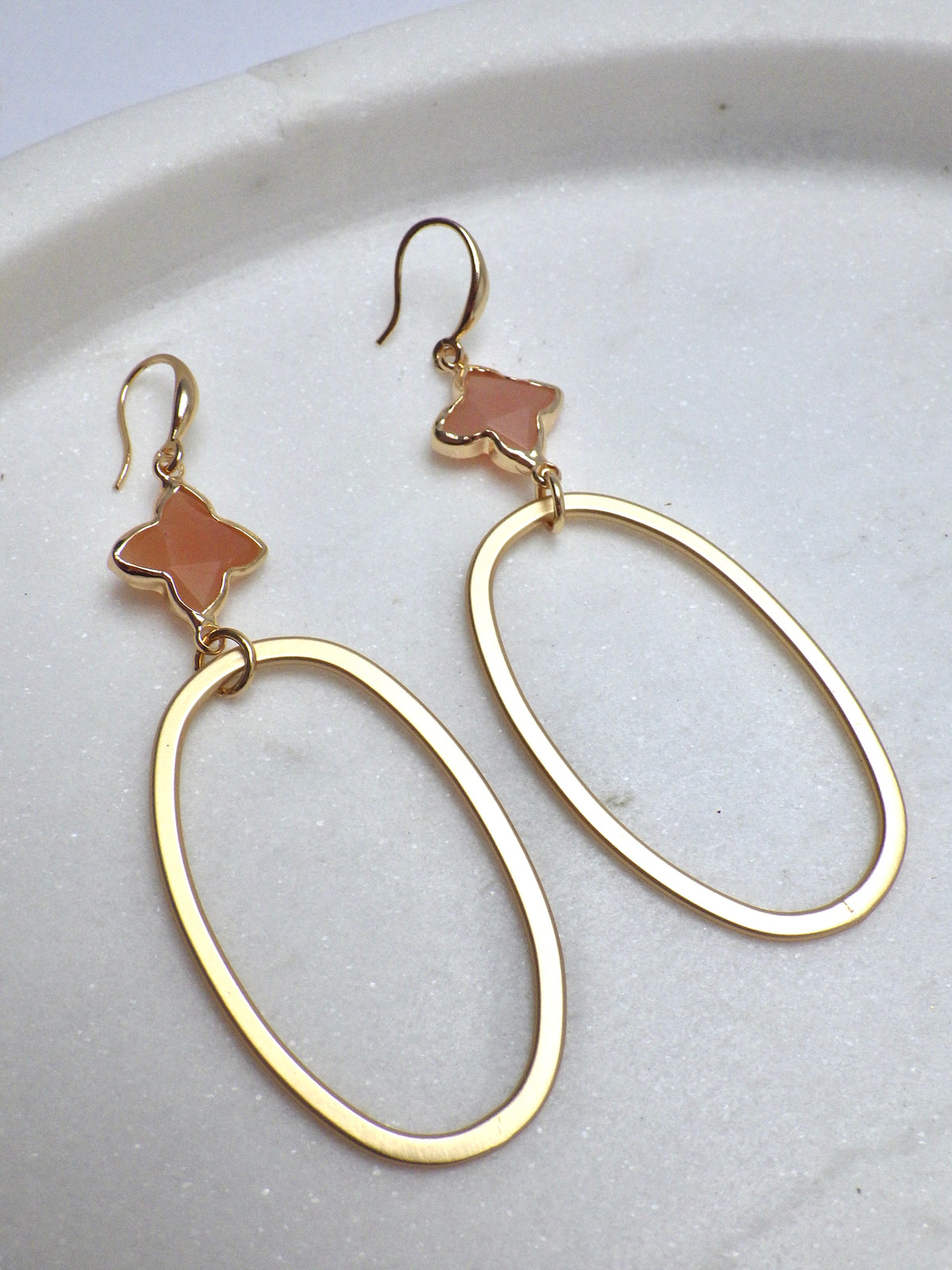 SALE ⭐️ Ohrringe - Hänger mit rosa Glücksklee