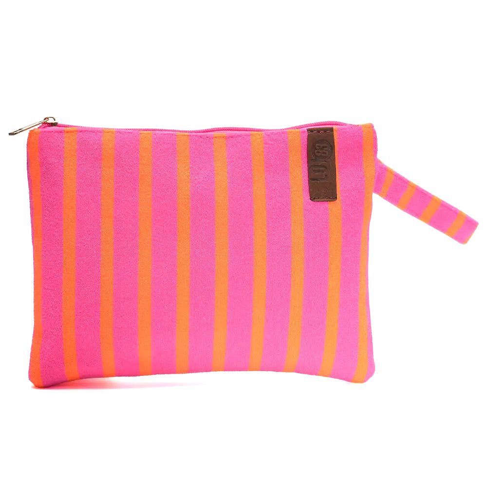 Lot 83 Kleine Tasche - Gestreift Pink/Orange Billie 74