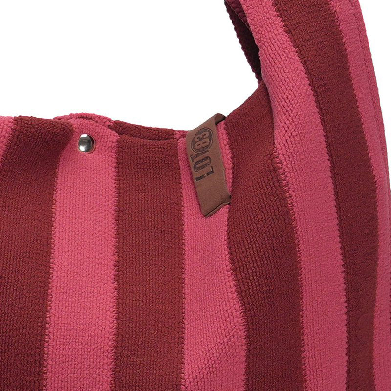 Lot 83 - Shopper Burgunder/Altrosa Streifen Lois 135