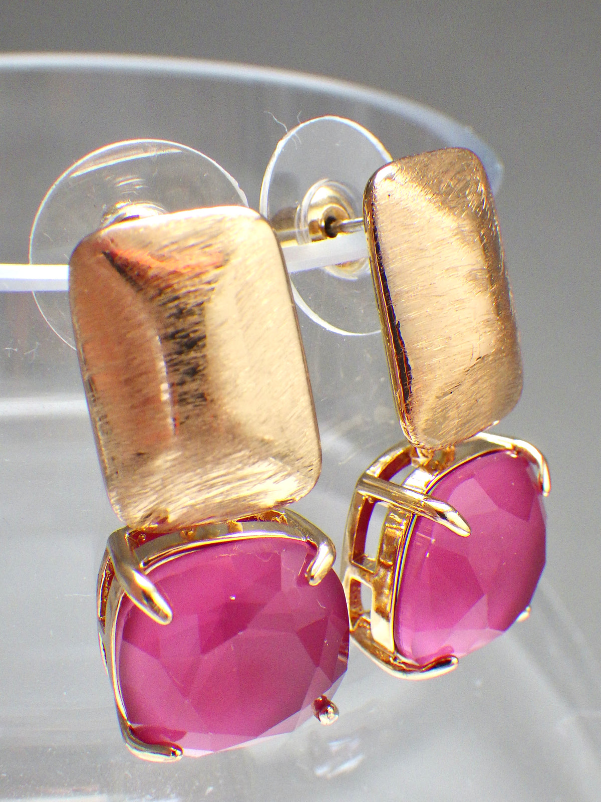 SALE ⭐️ Ohrringe - Stecker - Dunkles Pink