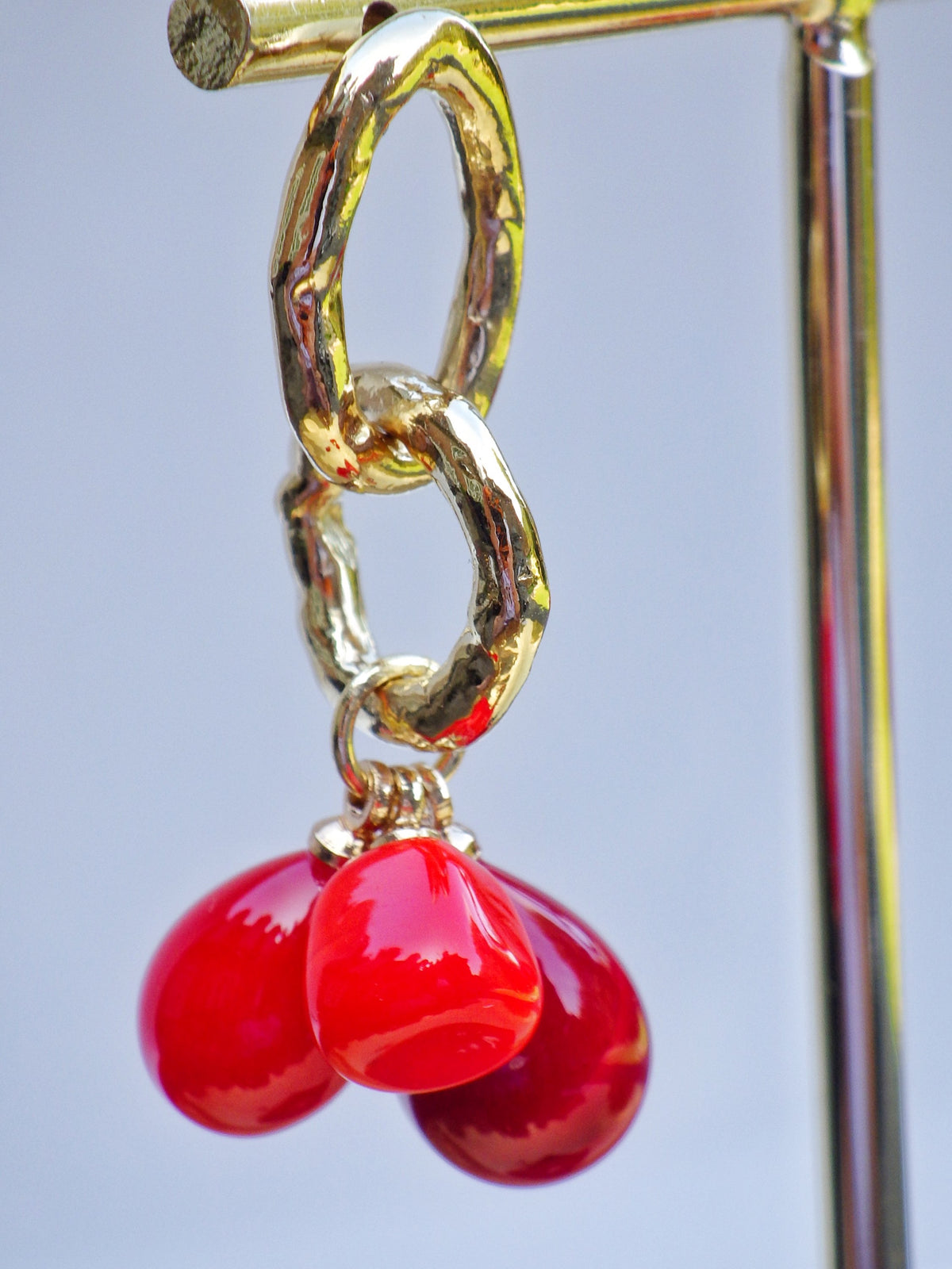 SALE ⭐️ Ohrringe - Muranoglas - 3er Rot