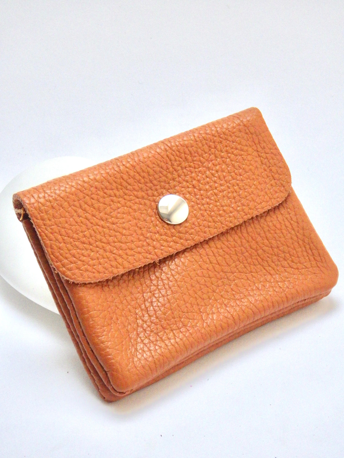 Leder-Portemonnaie - Cognac