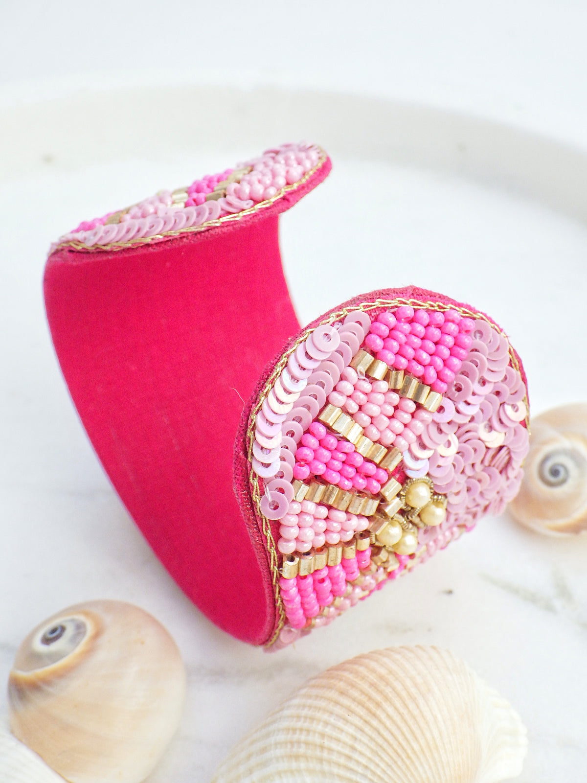 SALE - Armreif - Pinke Welle #35