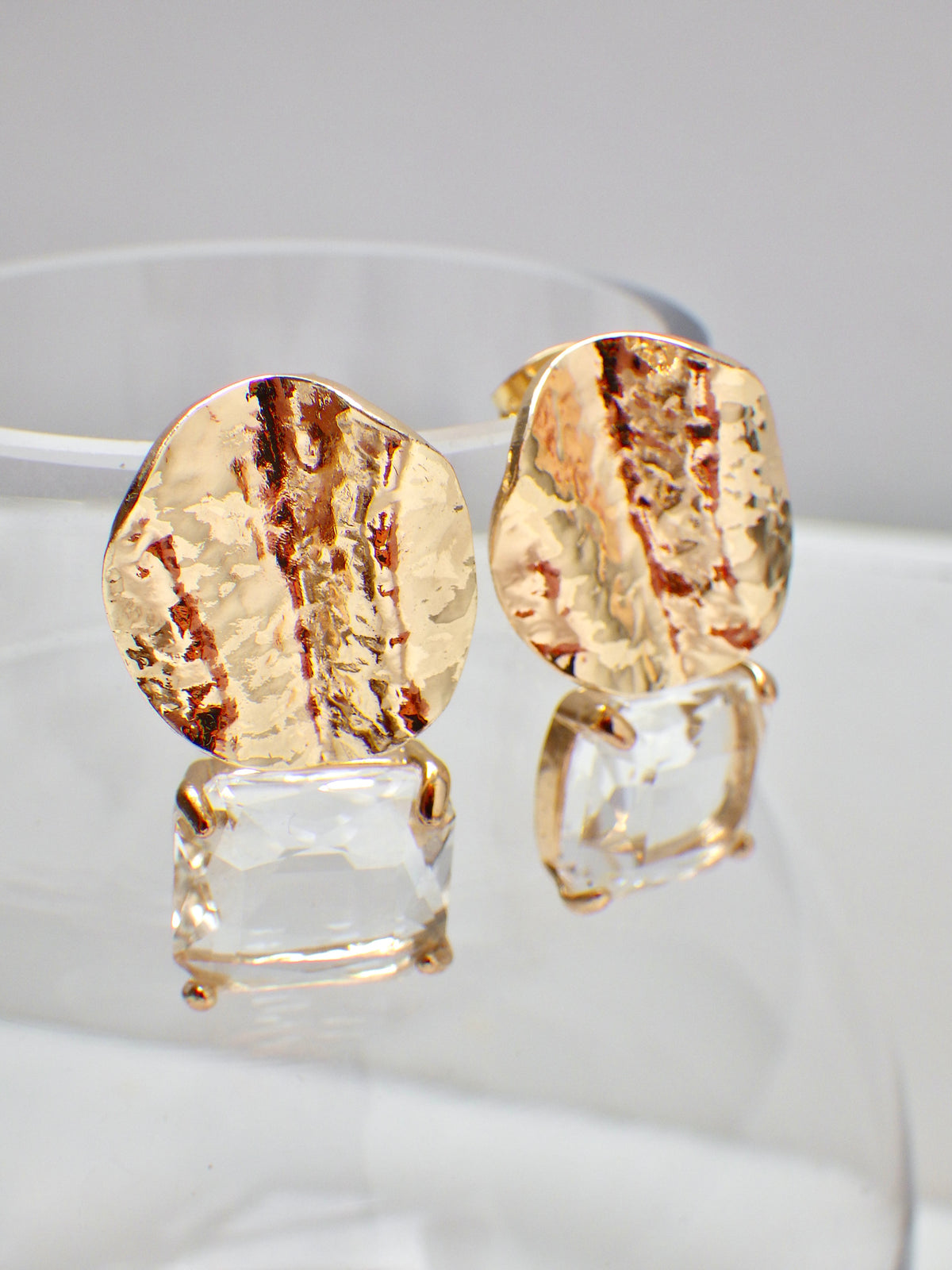 SALE - Ohrringe Goldener Hänger #18