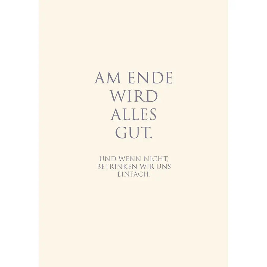 ⭐️ Postkarte - Am Ende wird alles gut