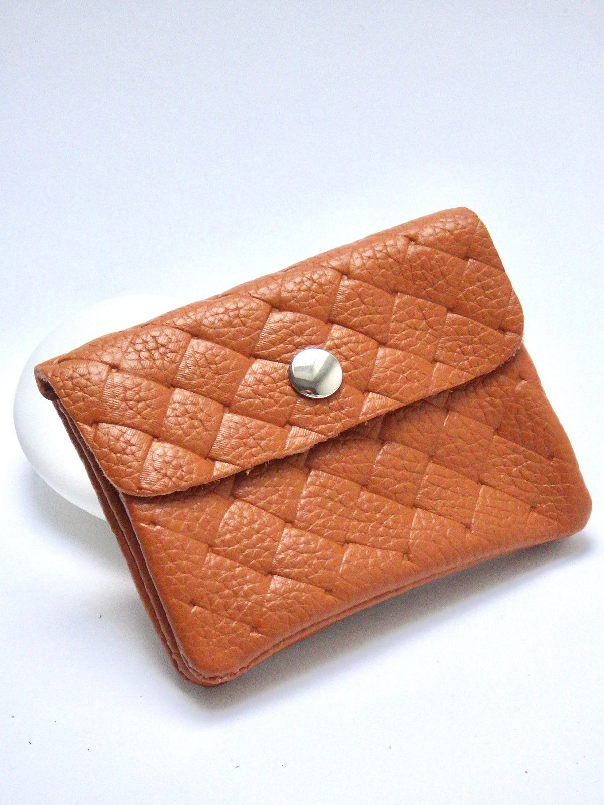 Leder-Portemonnaie - Diamond Cognac