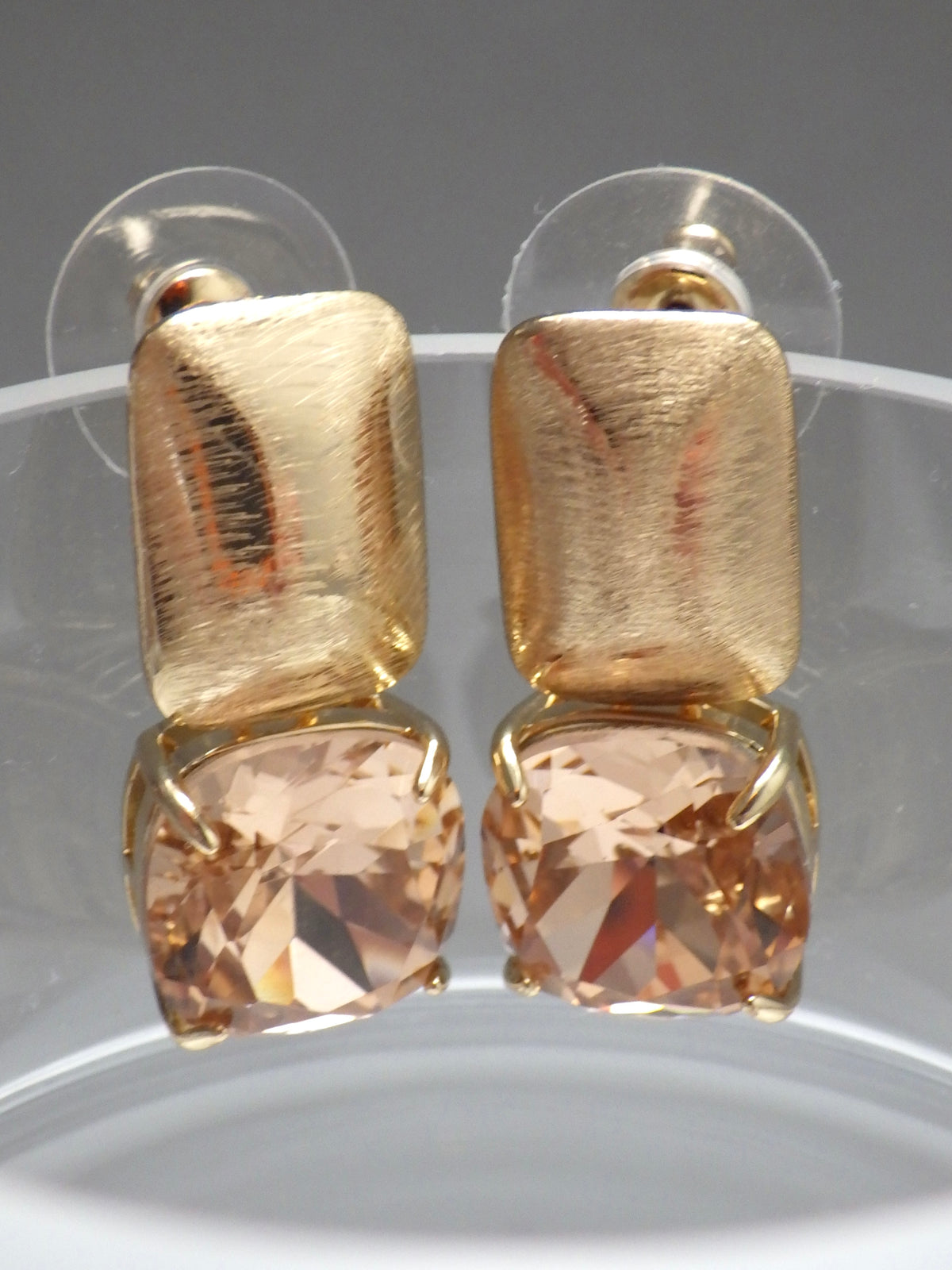 SALE ⭐️ Klassik 2 Ohrringe - Stecker - Rosa/Apricot Klar