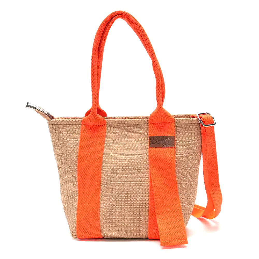 Lot 83 Kleine Handtasche - Beige/Orange Shopper Mara Mini 03
