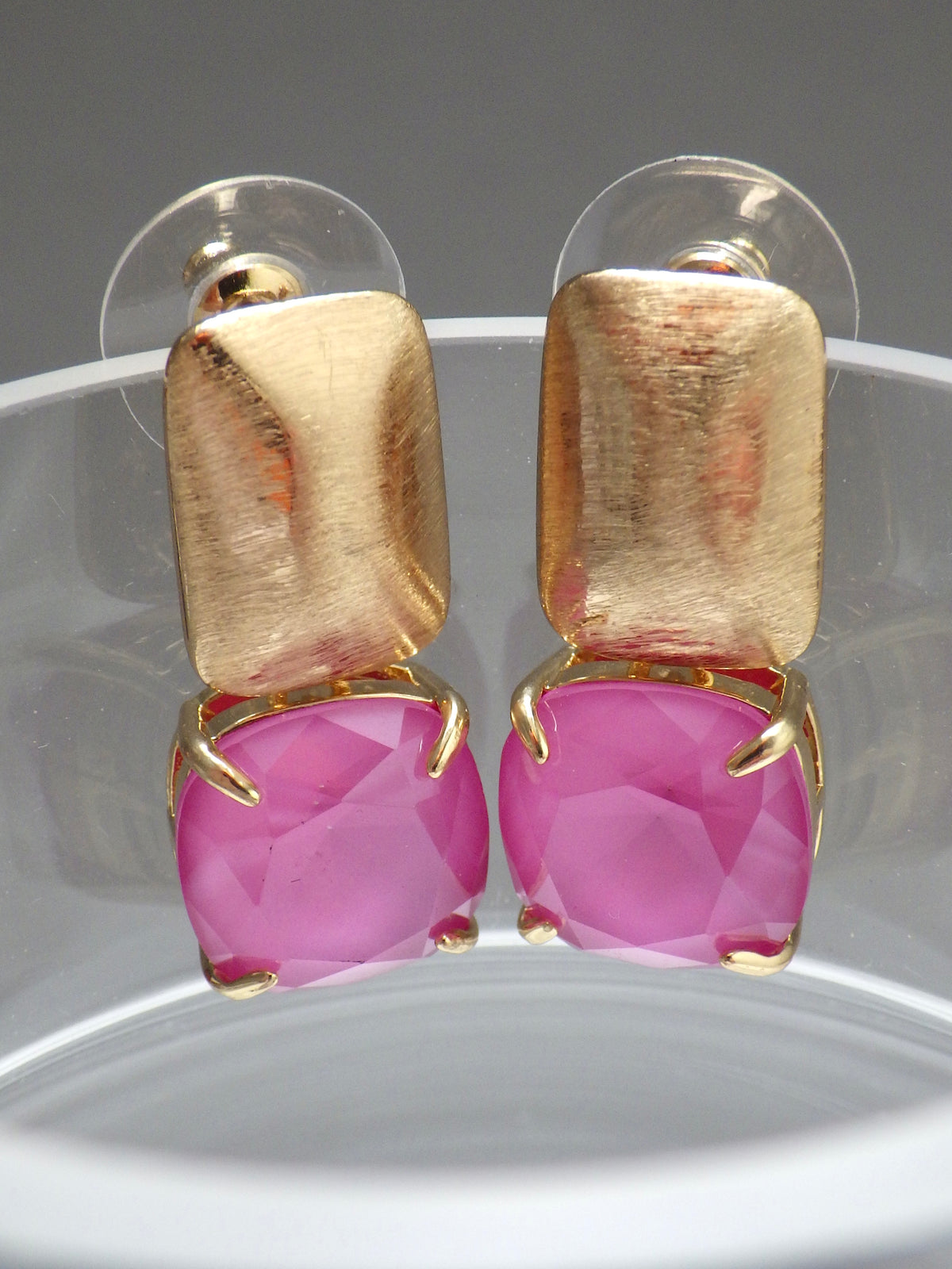 SALE ⭐️ Klassik 2 - Ohrringe - Stecker Gold - Pink