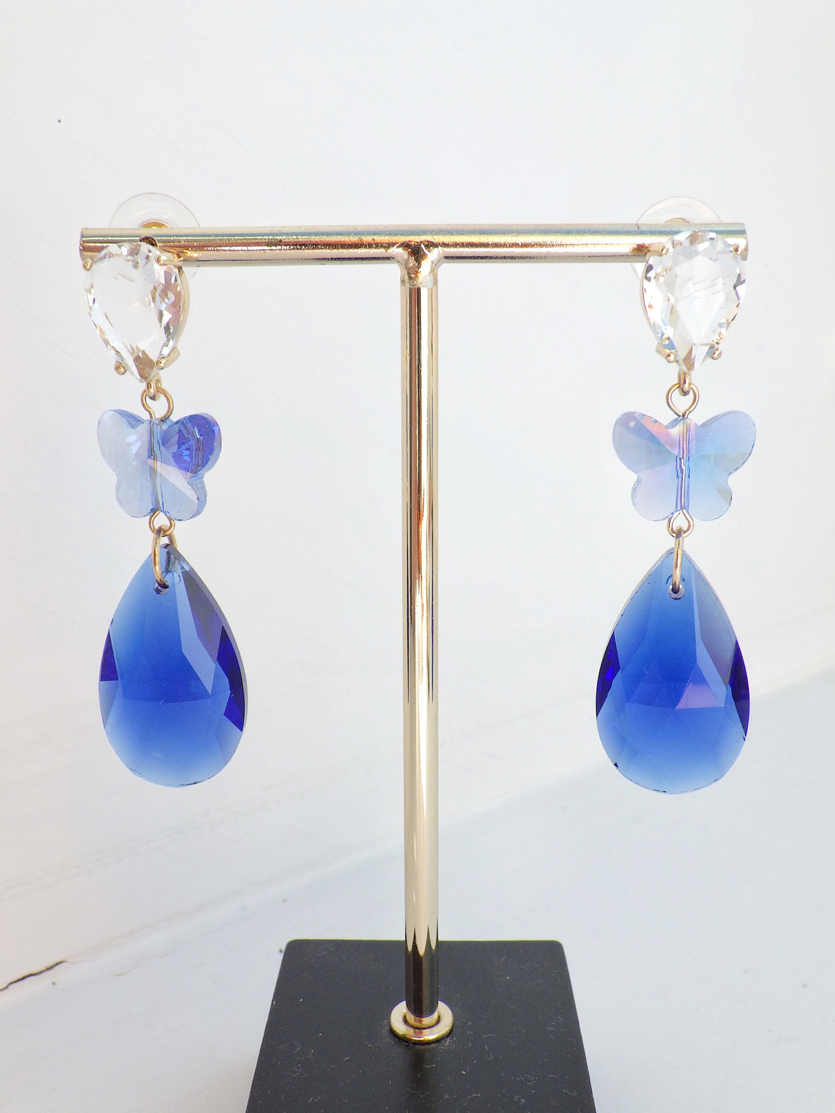 SALE ⭐️ Ohrringe - Blauer Hänger mit Schmetterling