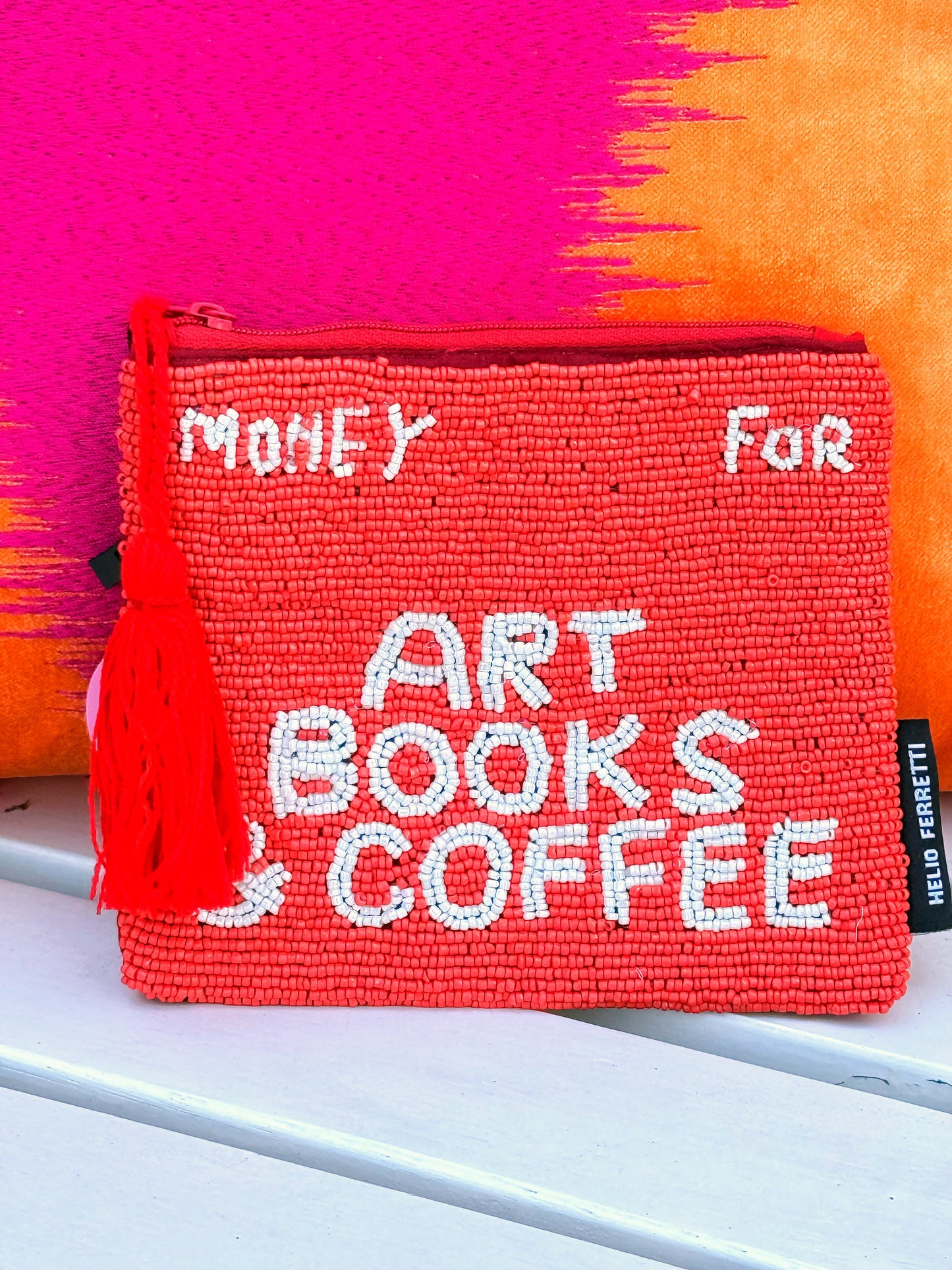 SALE Kleine Clutch/Portmonee - Money Rot groß