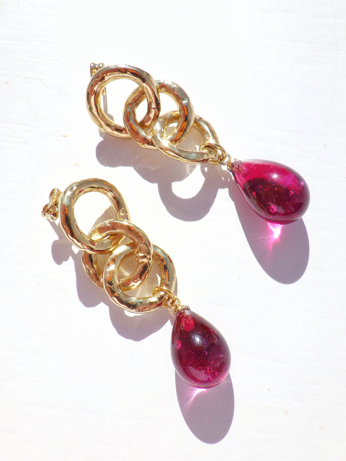 SALE ⭐️ Ohrringe - Hänger Muranoglas - Pink Hänger