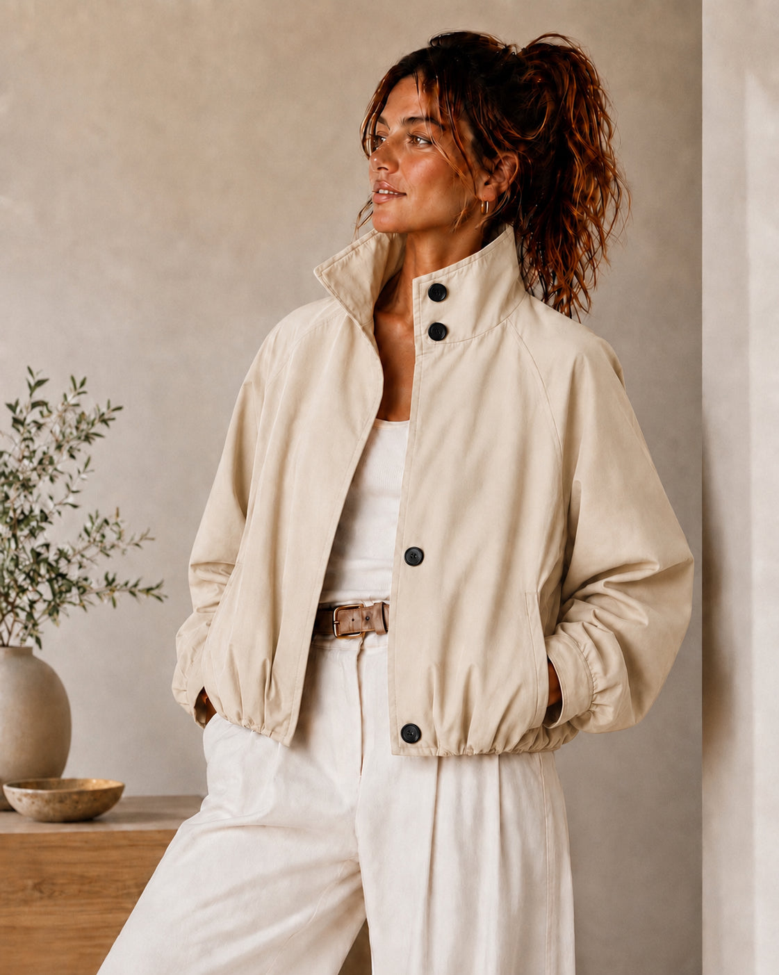Trenchbomber - Helles Beige