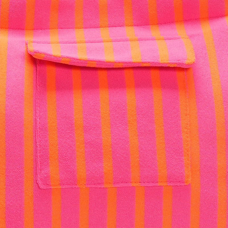 SALE ⭐️ Lot 83 - Pink/Orange Schmal Frottee gestreift - Strandshopper