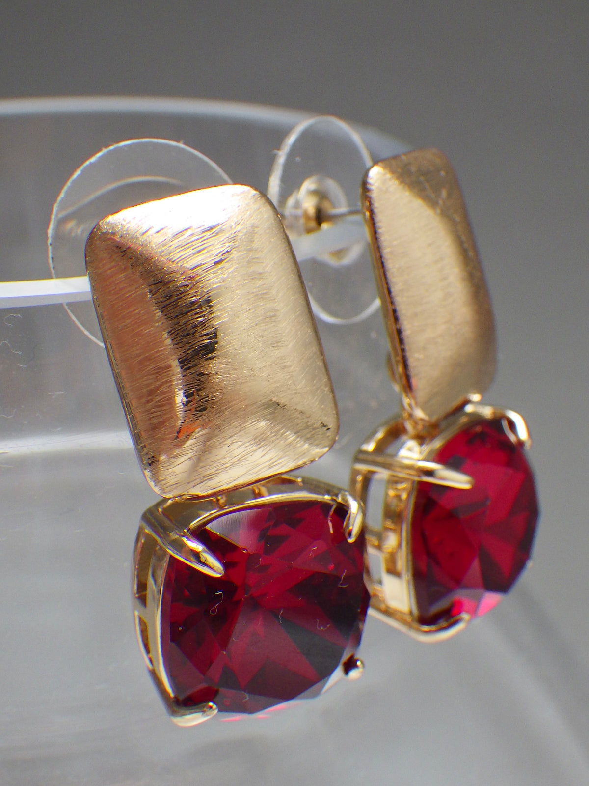 SALE ⭐️ Ohrringe - Stecker - Granat Rot