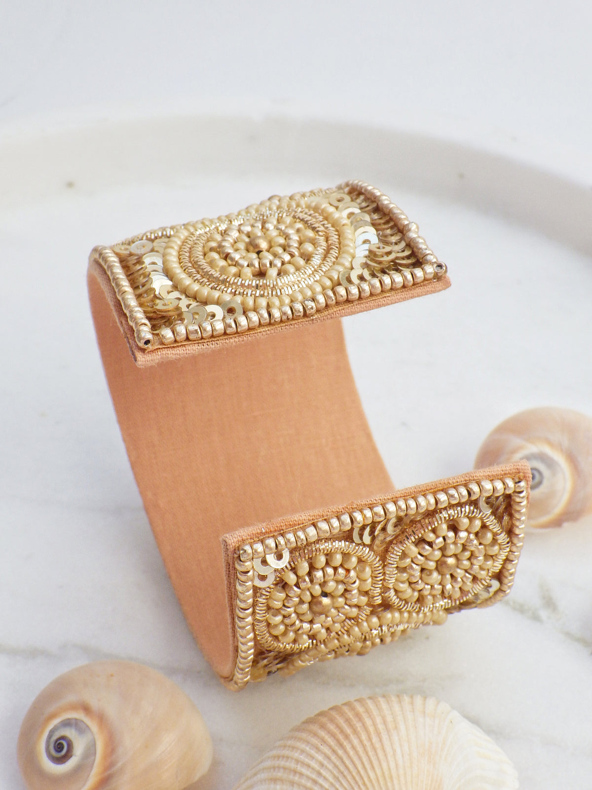 SALE - Armreif - Goldene Kreise #23