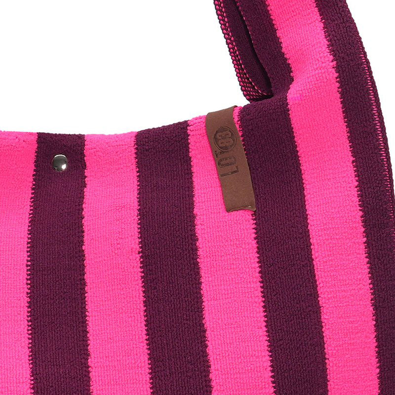 Lot 83 - Shopper Burgunder/Pink Streifen Lois 130