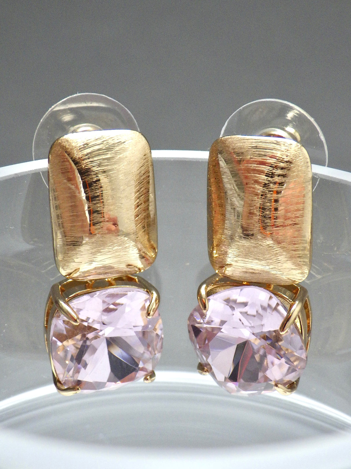 SALE ⭐️ Klassik 2 - Ohrringe - Stecker Gold - Rosa klar