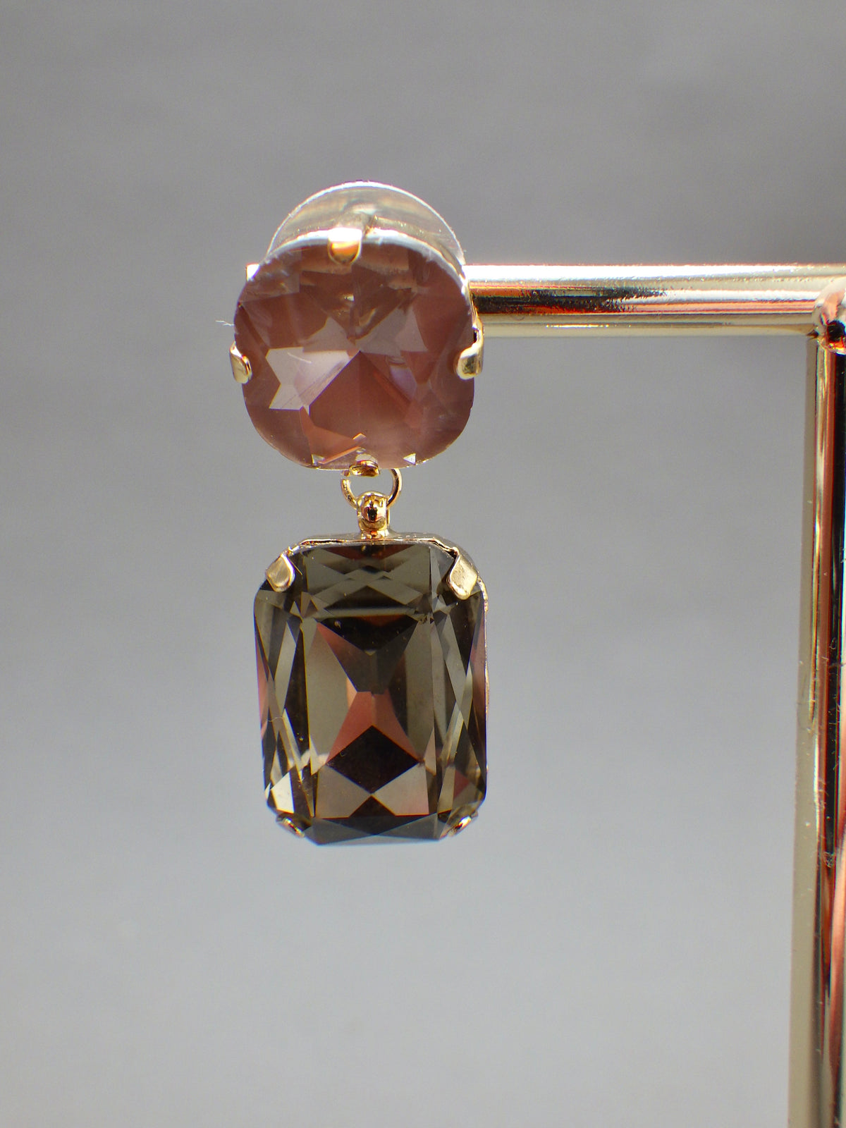 SALE - ⭐️ Ohrringe - Kristallhänger Rosa/Grün
