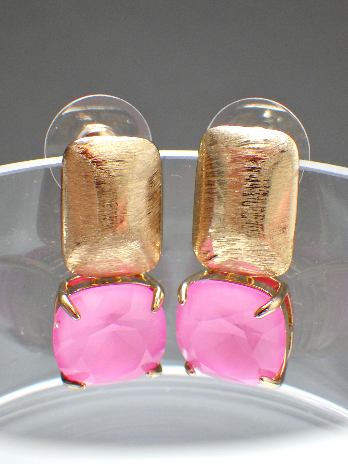 SALE ⭐️ Ohrringe - Stecker Gold - Helles Pink