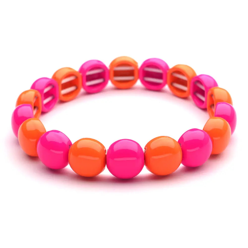 Lot 83 - Armband Orange-Pink Kugel