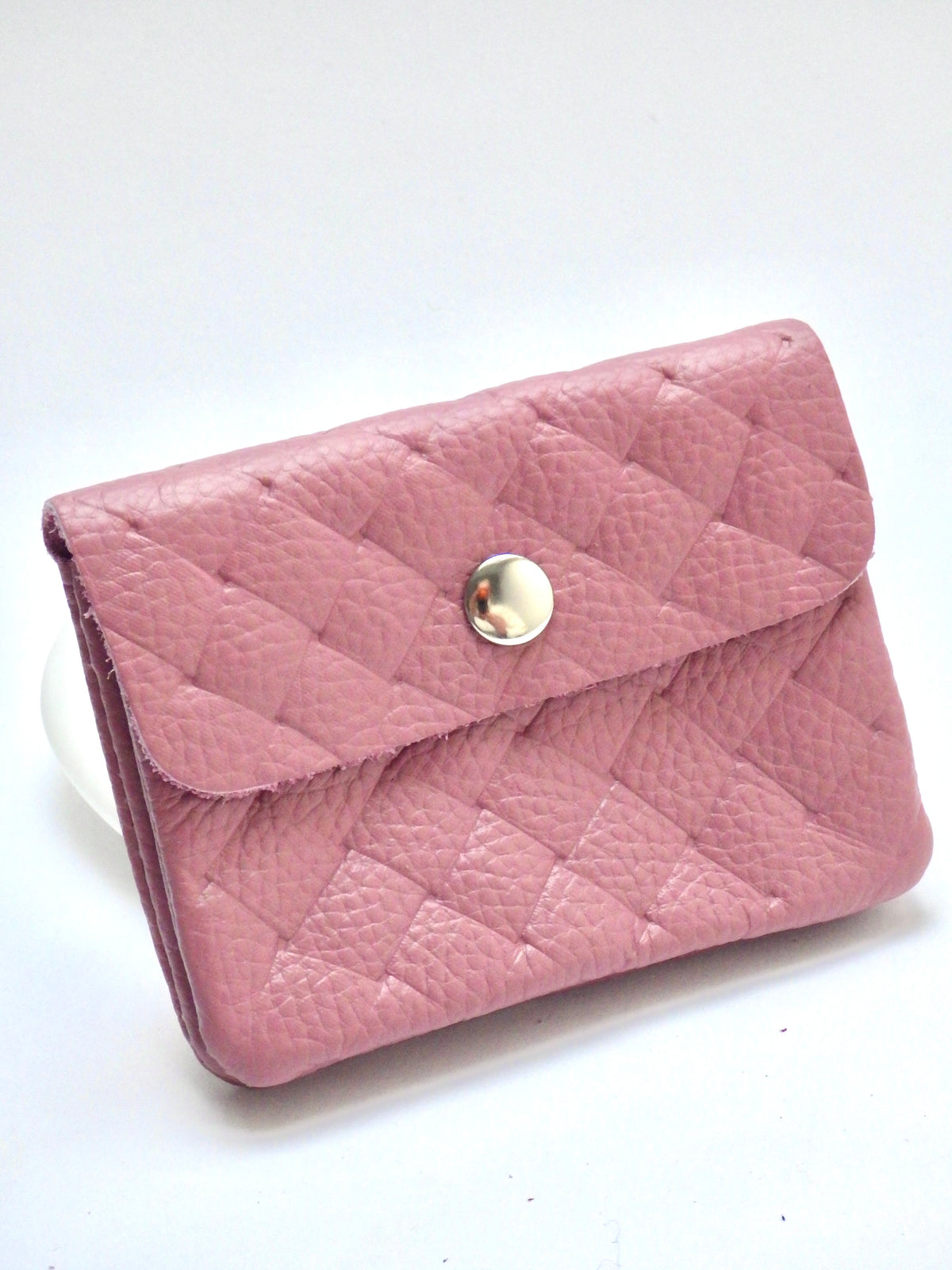 Leder-Portemonnaie - Diamond Altrosa