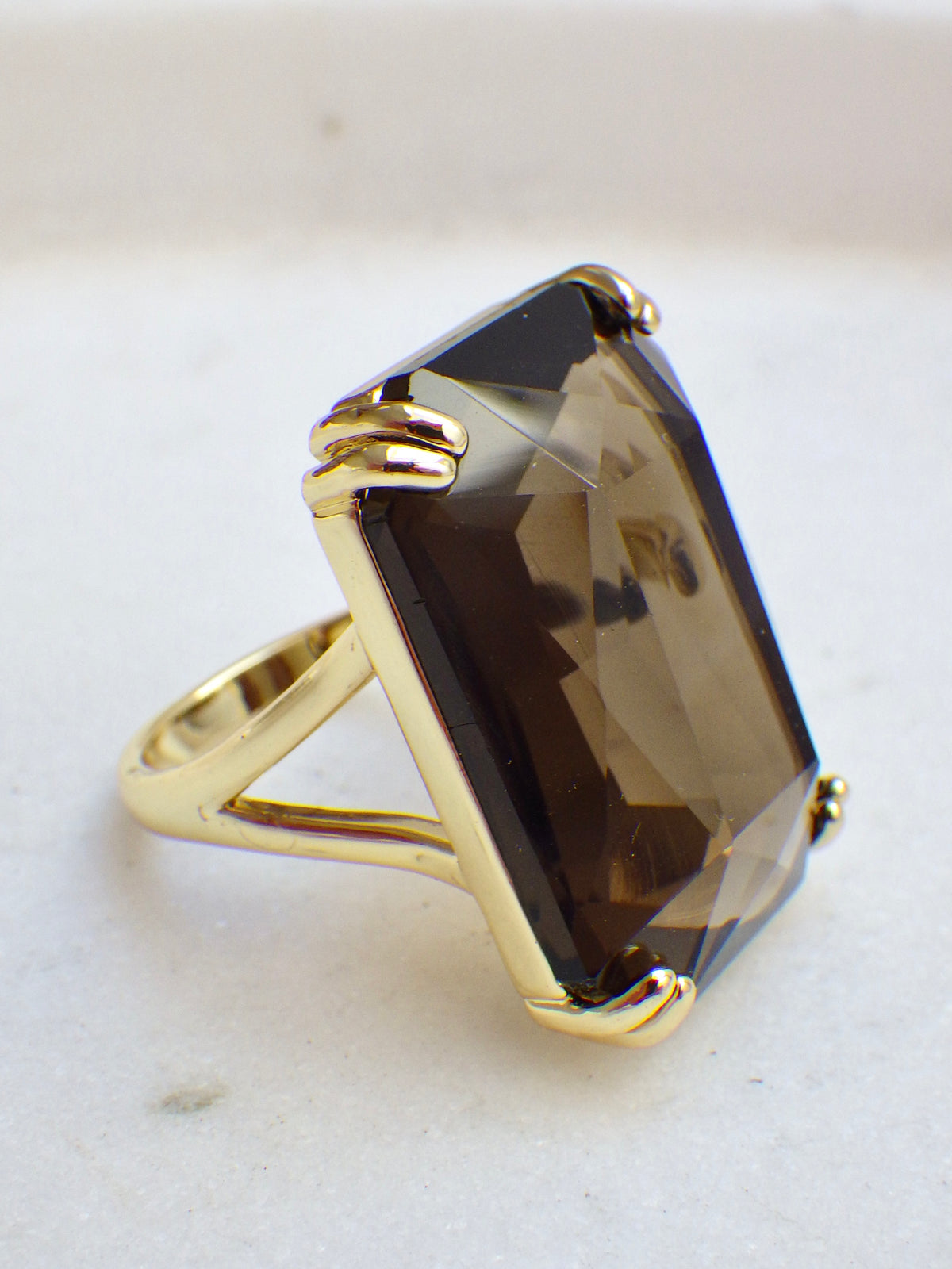 SALE - Ring Rauchquarz #10
