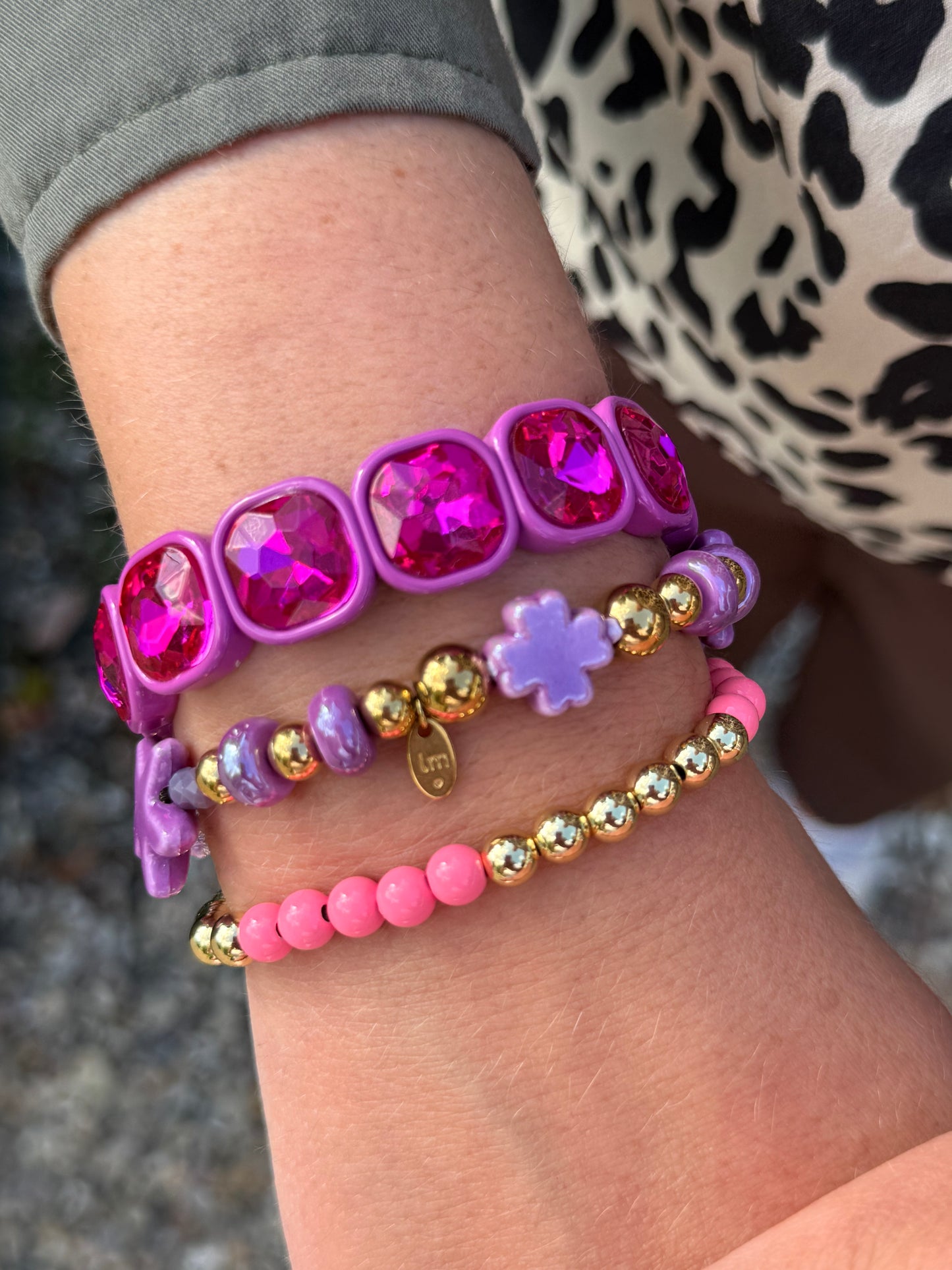SALE - Lot 83 - Armband Pink Steine