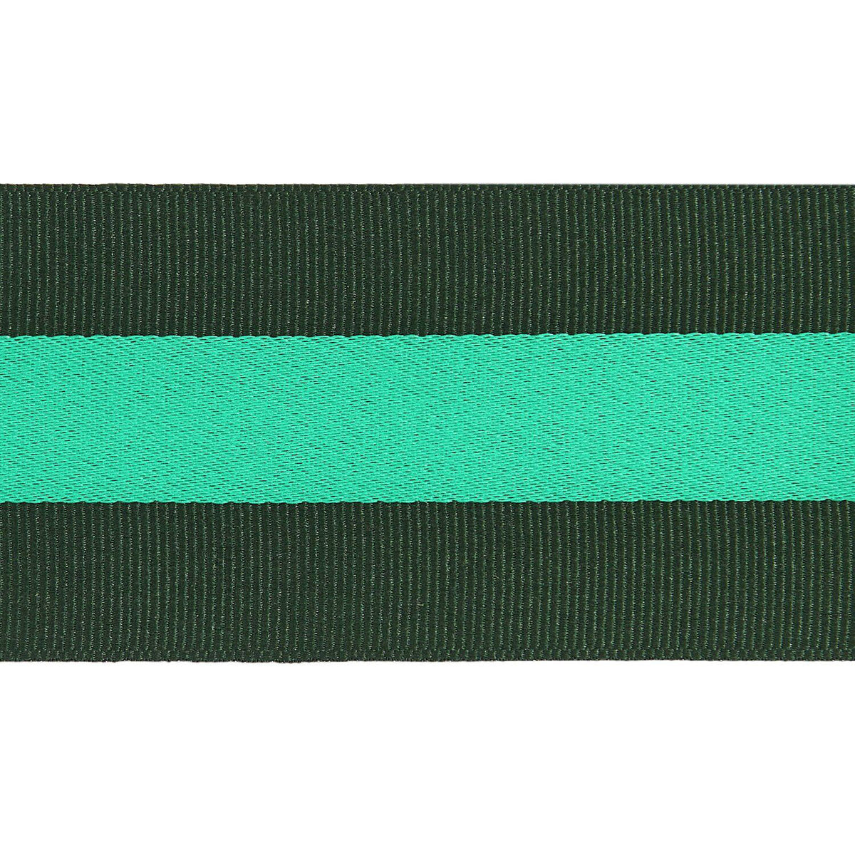 Geschenke Webband - Dunkelgrün/Grün hestreift XL