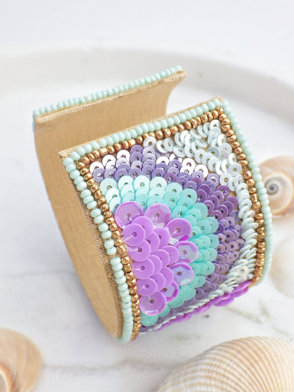 SALE - Armreif - Lila Blume #14