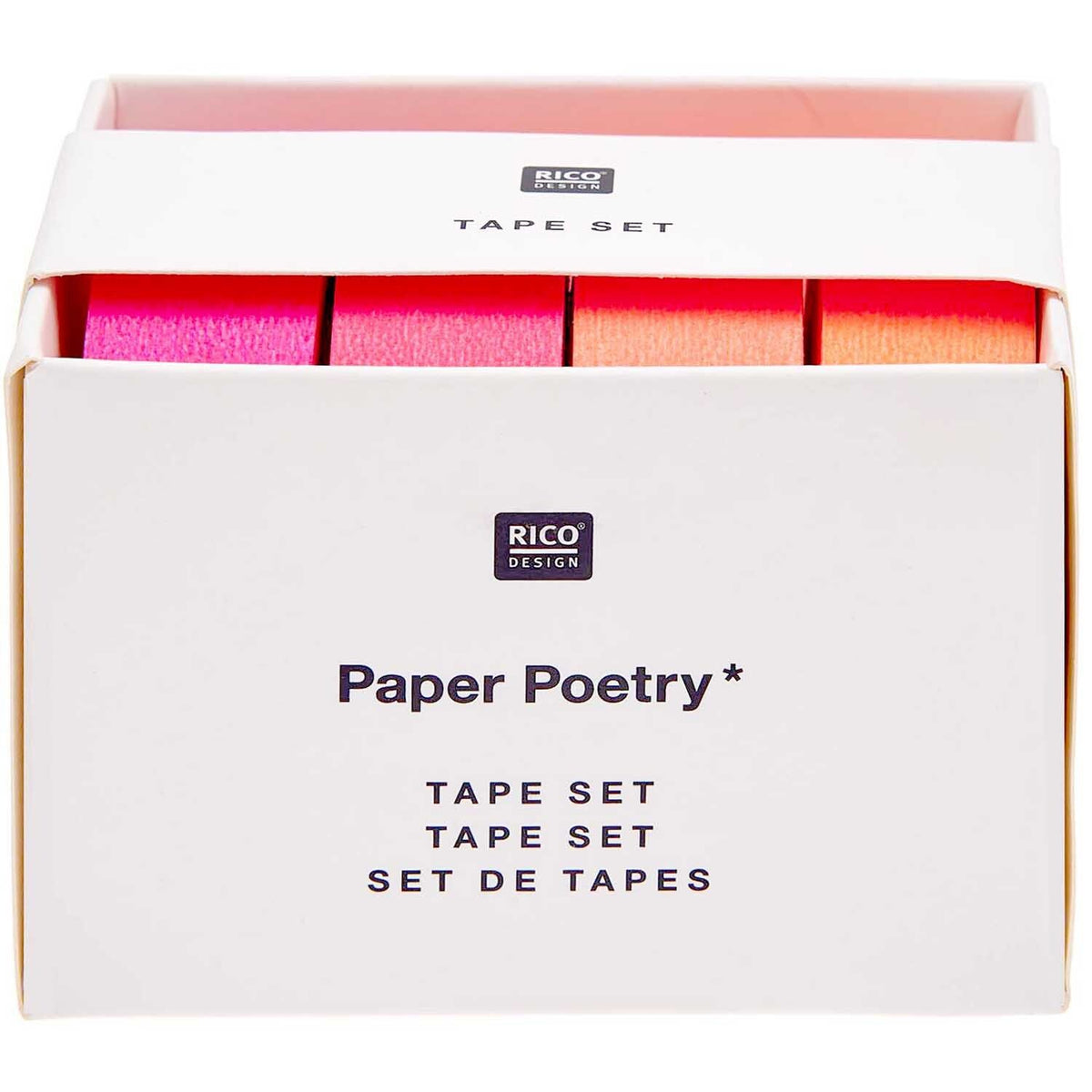 Paper Poetry Tape - Orange/Neonpink/Pink