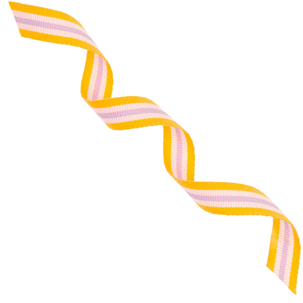 Paper Poetry Webband - Neon Orange/Grau gestreift - schmal