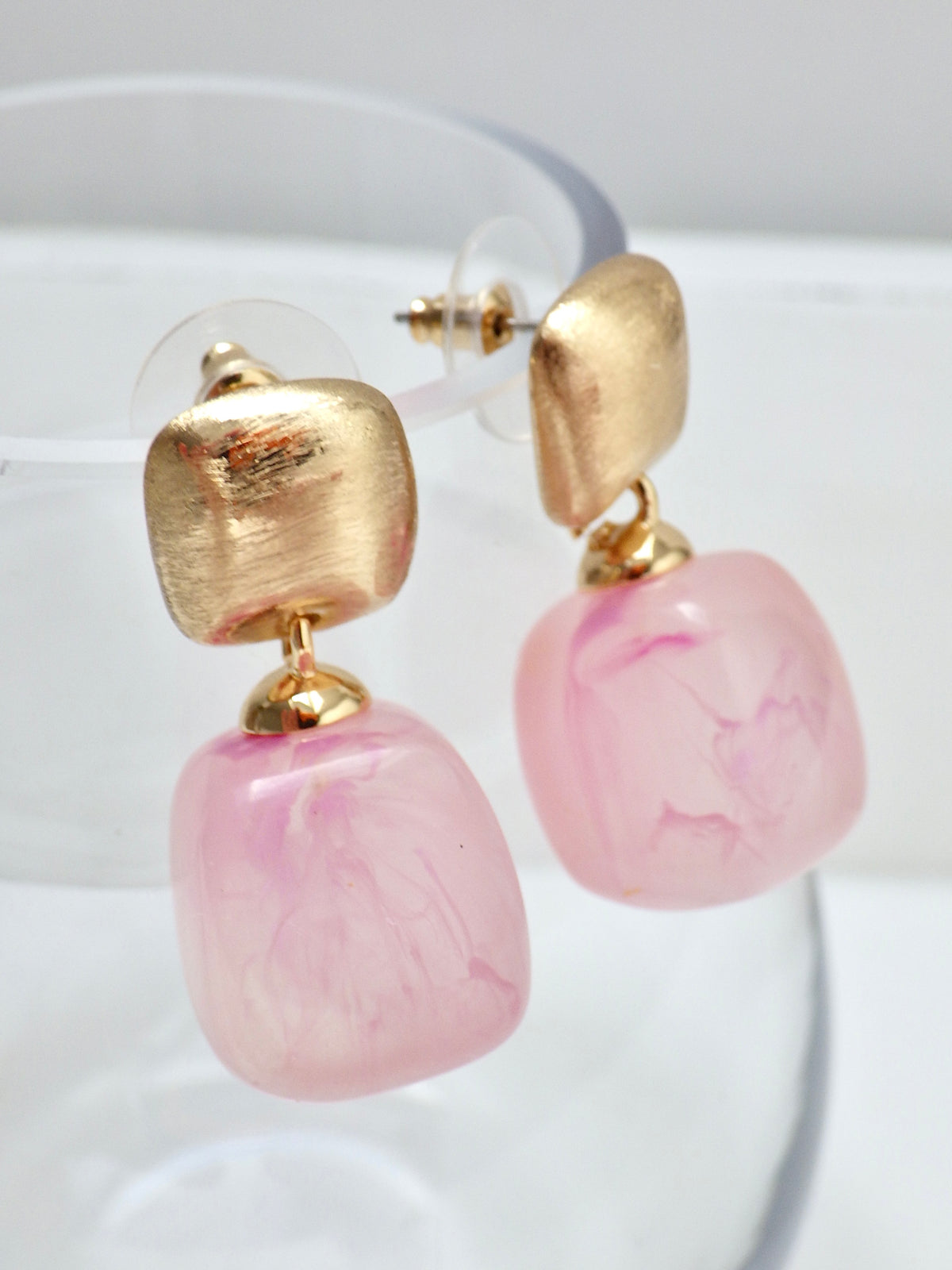 SALE - Ohrringe Kleiner Hänger Rosa #23