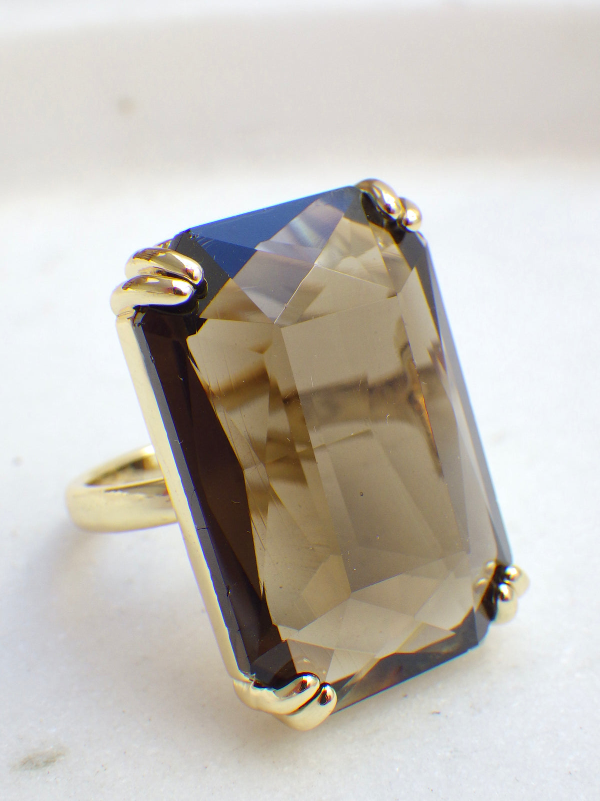 SALE - Ring Rauchquarz #10