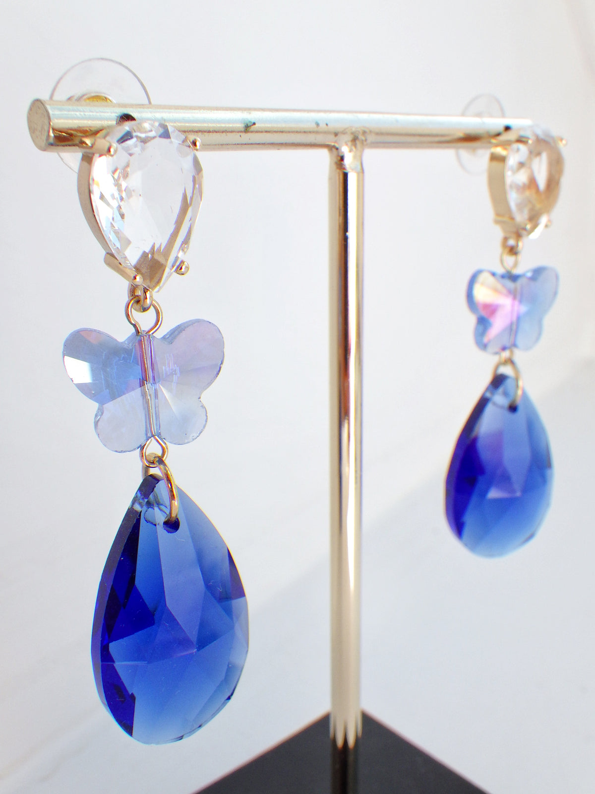 SALE ⭐️ Ohrringe - Blauer Hänger mit Schmetterling