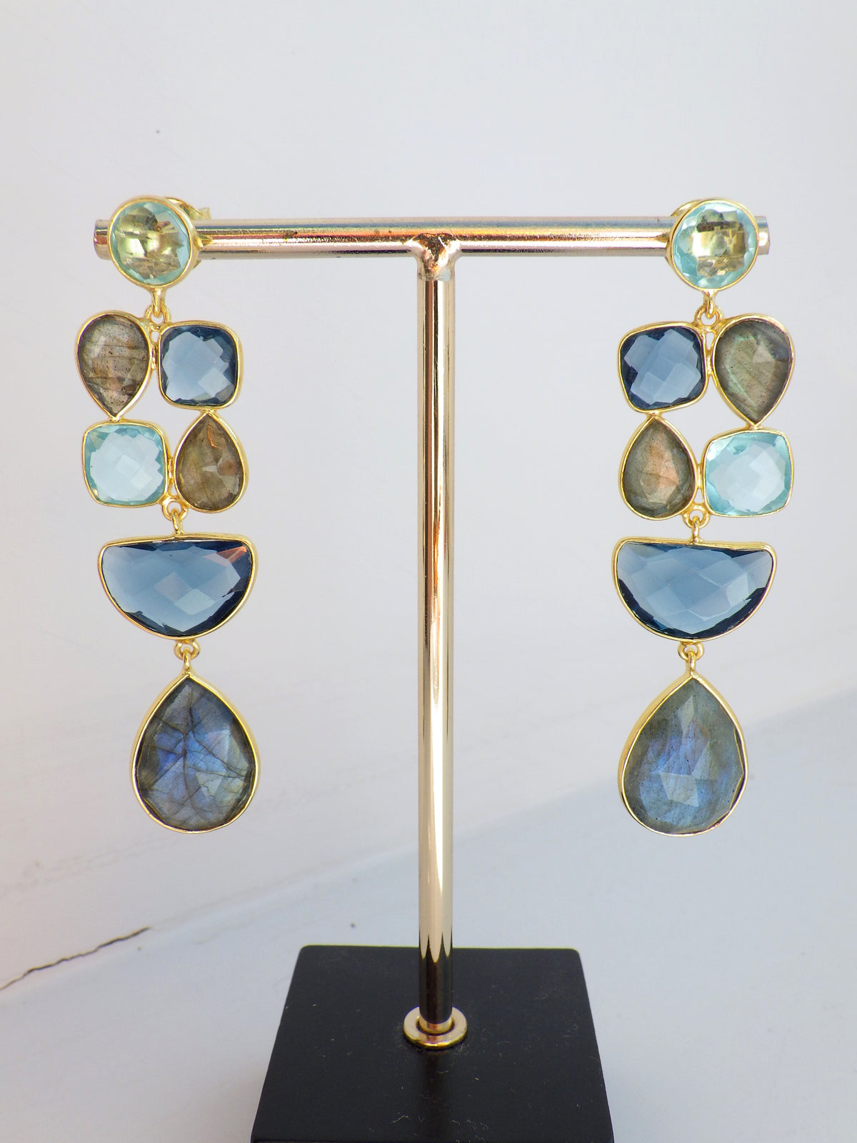 ⭐️ Ohrringe - Hänger Halbedelsteine- Blau II