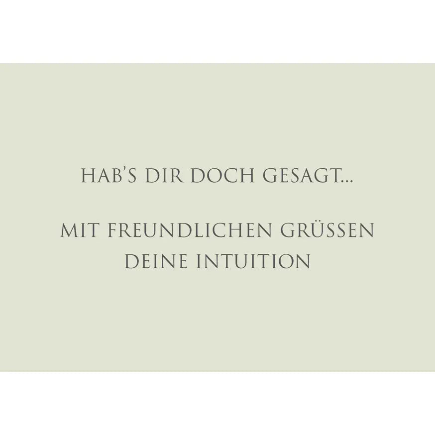 ⭐️ Postkarte - Hab’s dir doch gesagt …