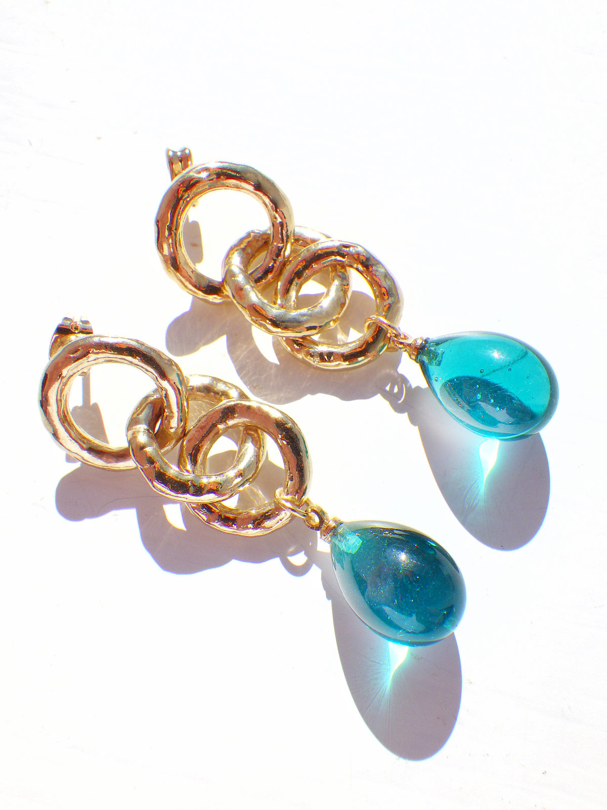 SALE ⭐️ Ohrringe - Hänger Muranoglas - Smaragdgrün Hänger