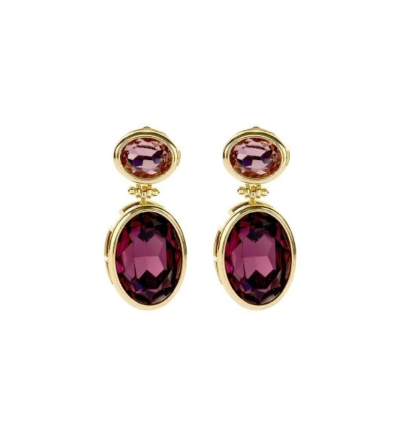 ⭐️ Ohrringe - Rosa & Merlot