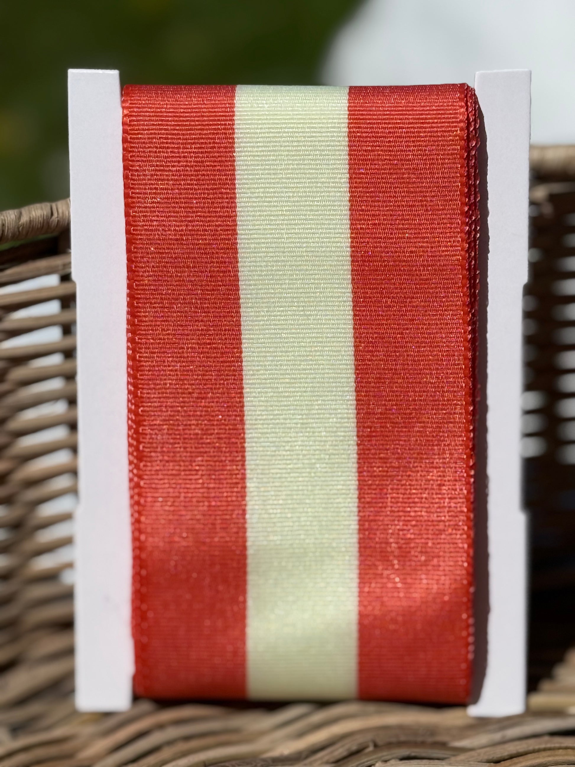 Geschenke Webband - Orange/Gelb gestreift XL