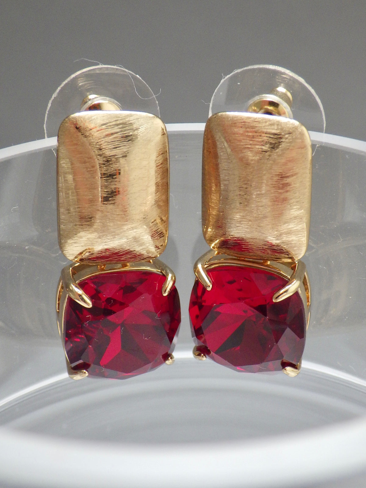 SALE ⭐️ Ohrringe - Stecker - Granat Rot