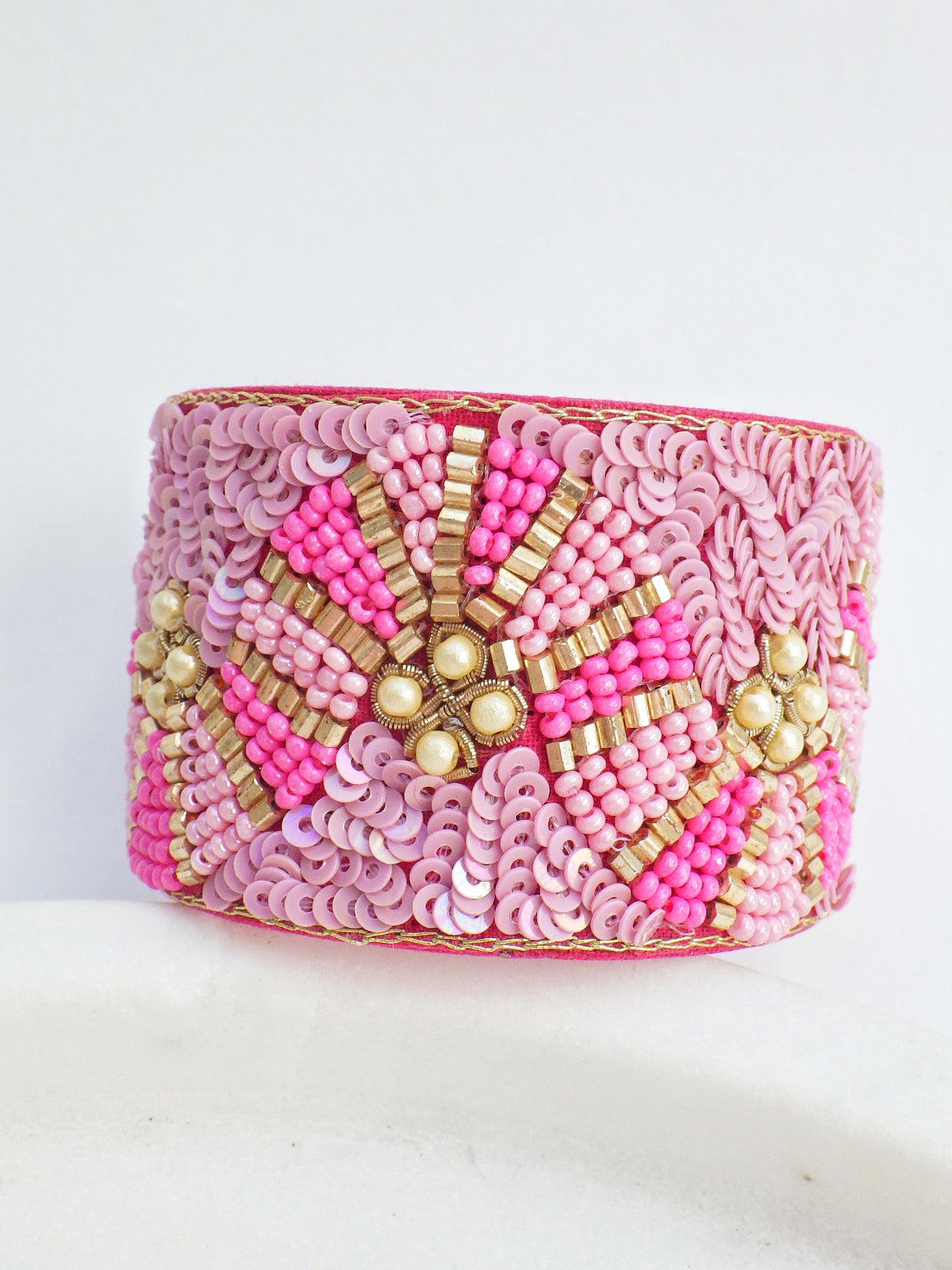 SALE - Armreif - Pinke Welle #35