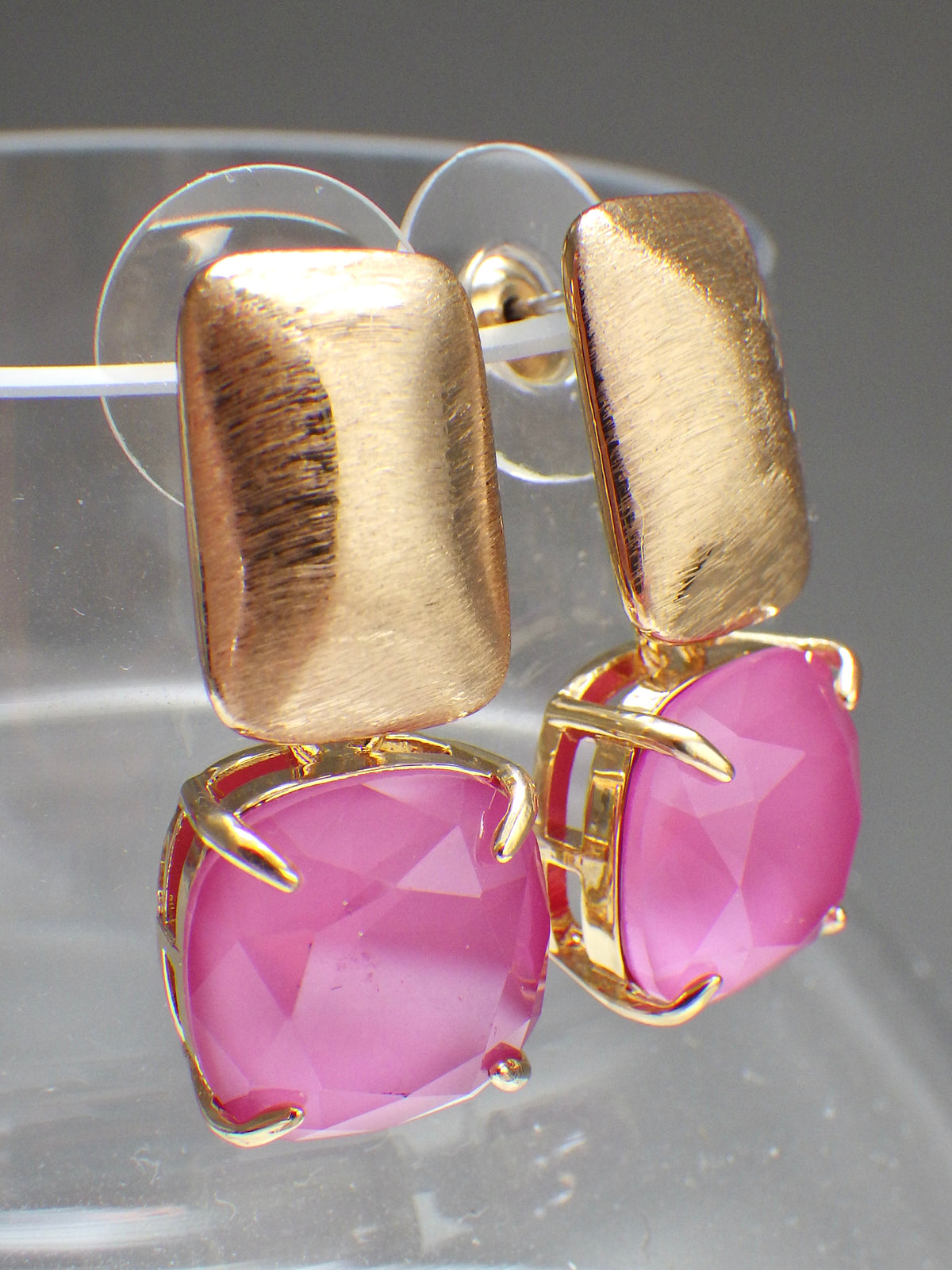 SALE ⭐️ Klassik 2 - Ohrringe - Stecker Gold - Pink