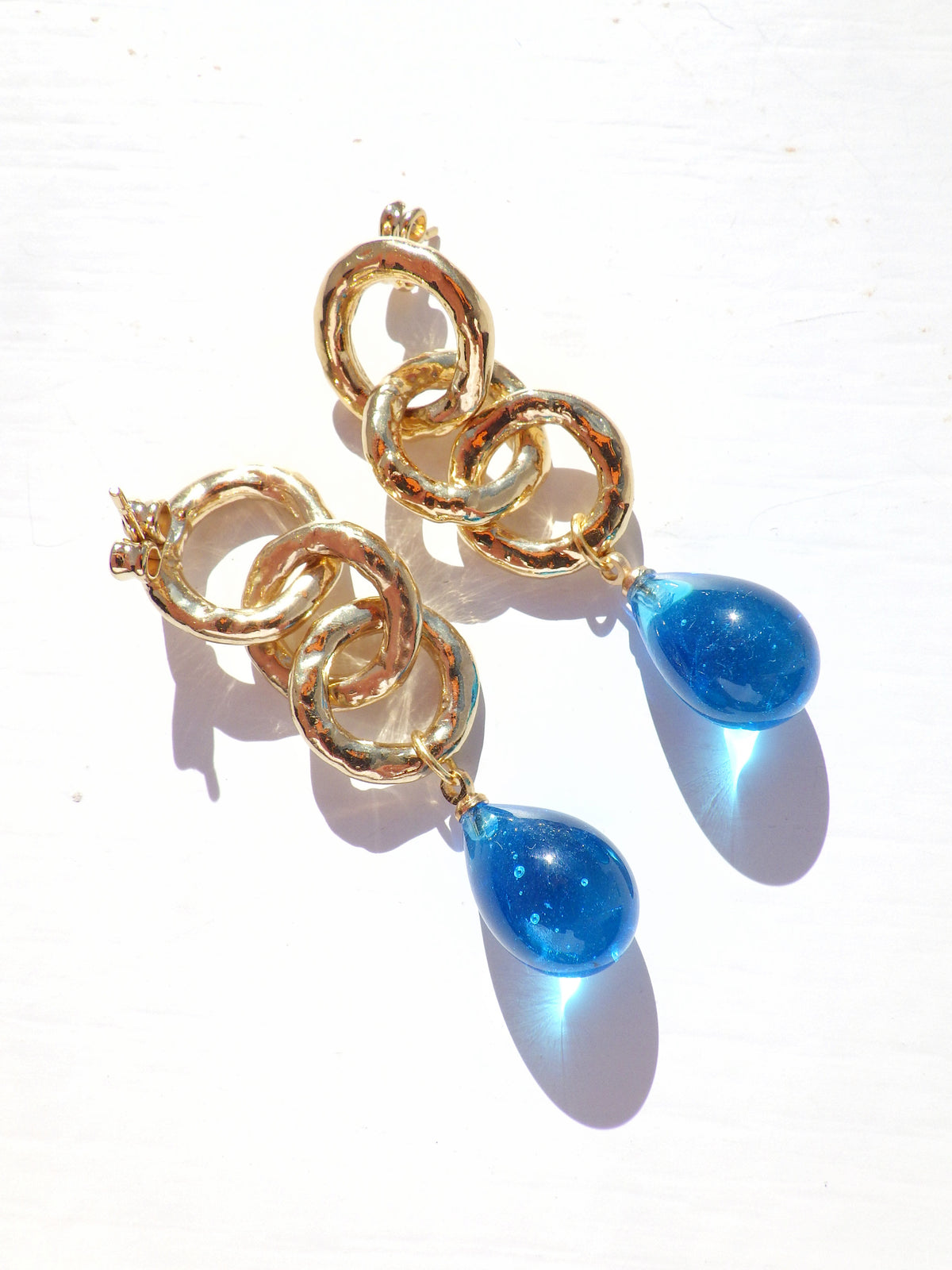 SALE ⭐️ Ohrringe - Hänger Muranoglas - Azur Hänger
