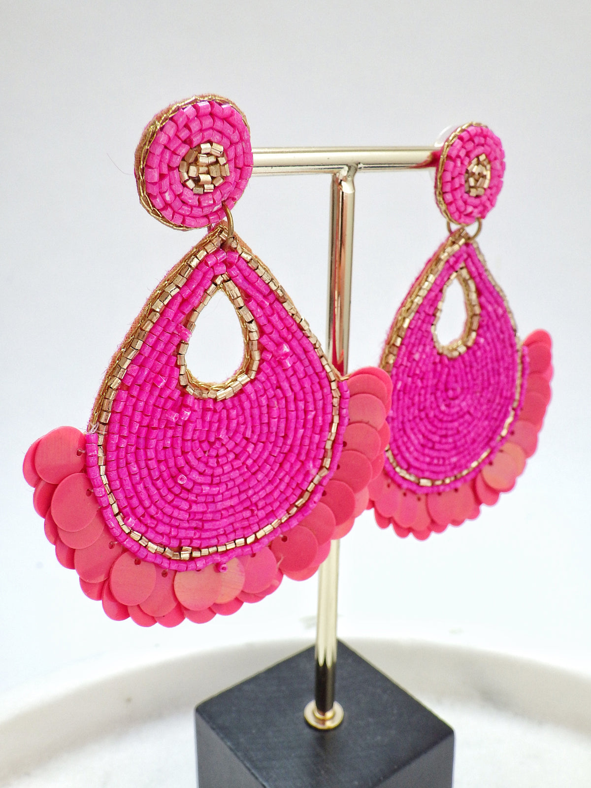 ⭐️ Ohrringe - Großer Peru - Pink