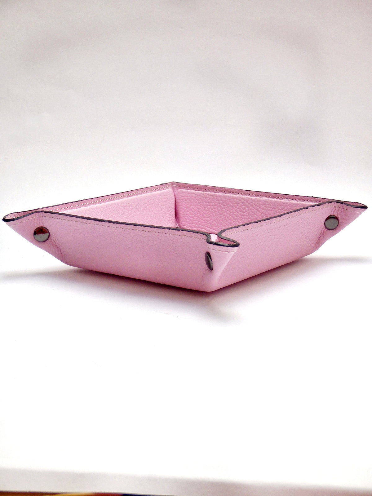 Lederschale/Taschenleerer - Rosa