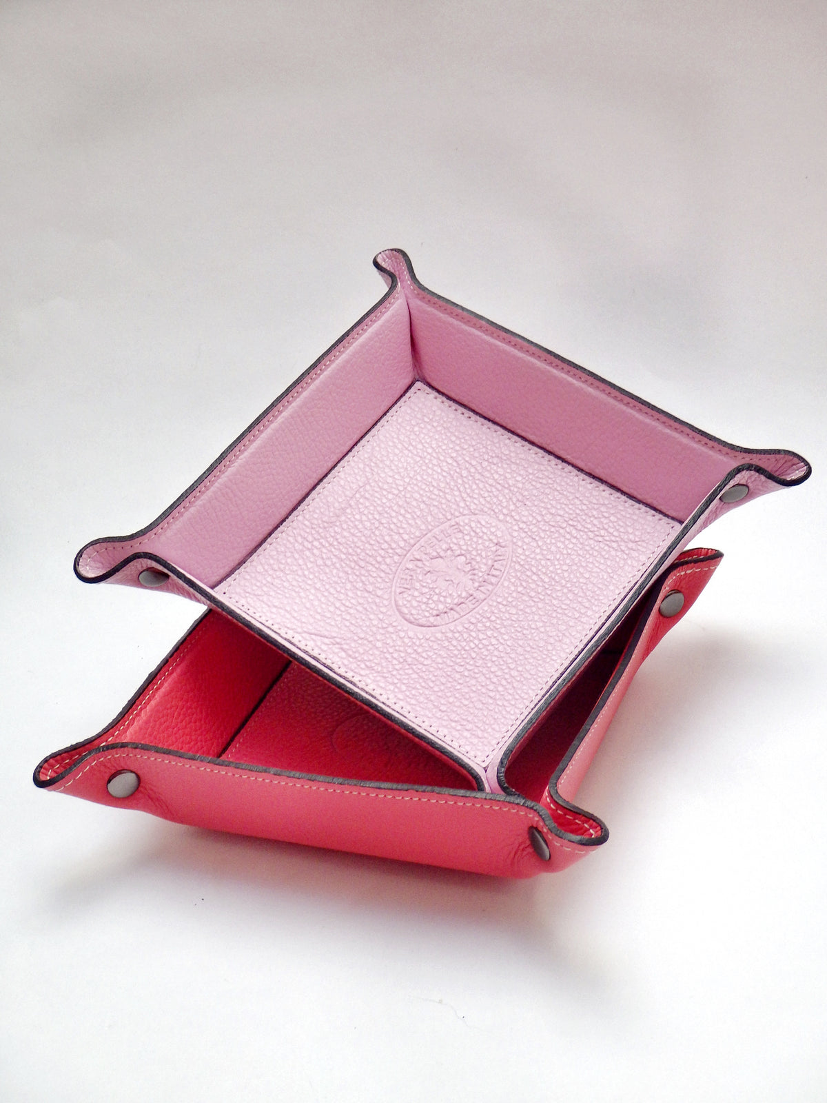 Lederschale/Taschenleerer - Rosa