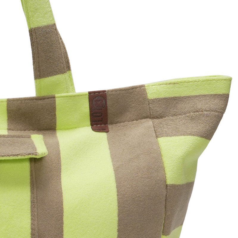 SALE ⭐️ Lot 83 - Neongrün/Braun Frottee gestreift - Beachbag 14